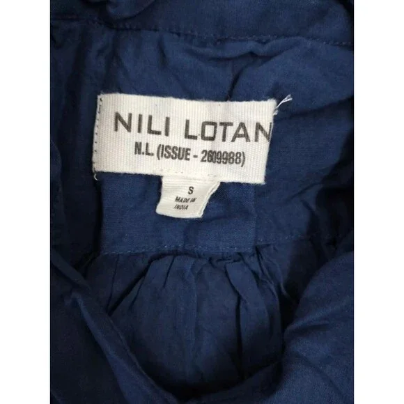 Nili Lotan Normandy Shirt Tunic Top Cotton Kimono Oversized Formal S New 277911